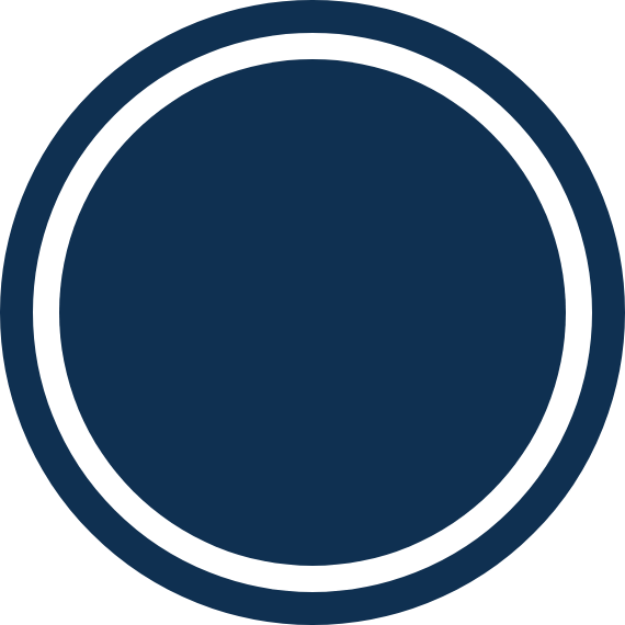 Navy blue circle with circle surrounding it