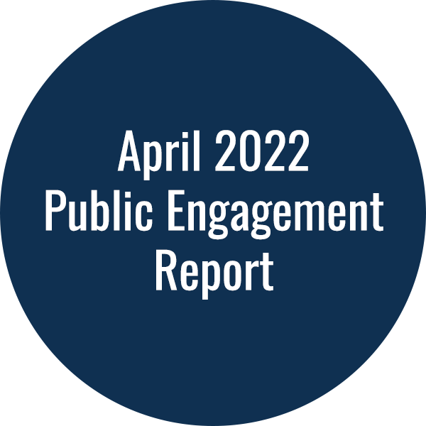 Community Development Plan -- April 2022 Public Engagement Report