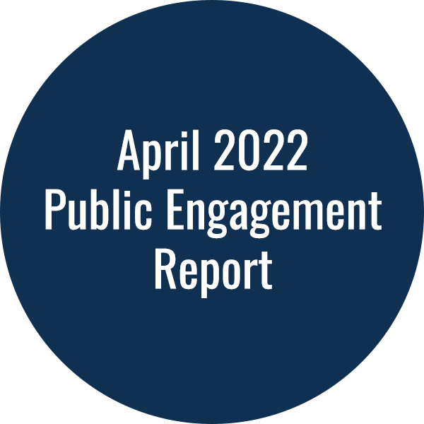 April 2022 Community Development Plan -- April 2022 Public Engagement Report