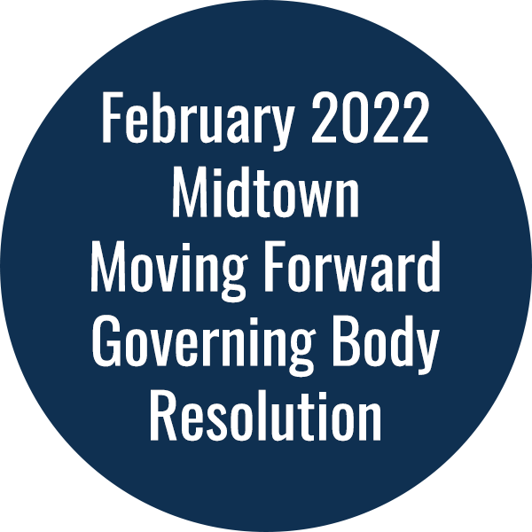 February 2022 Midtown Moving Forward Governing Body Resolution Redevelopment Plans -- February 2022 Midtown Moving Forward Governing Body Resolution