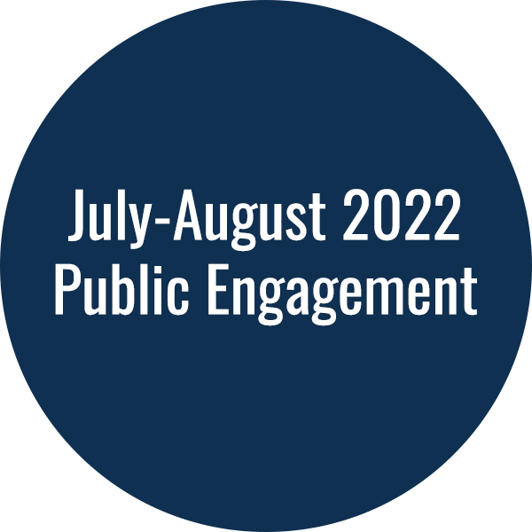 July-August 2022 Public Engagement Land Development Plan -- July-August 2022 Public Engagement