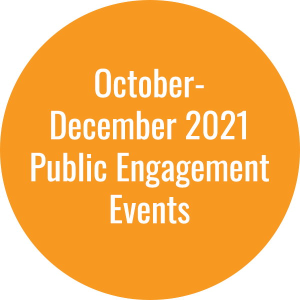 October-December 2021 Public Engagement Events Community Development Plan -- October-December 2021 Public Engagement Events