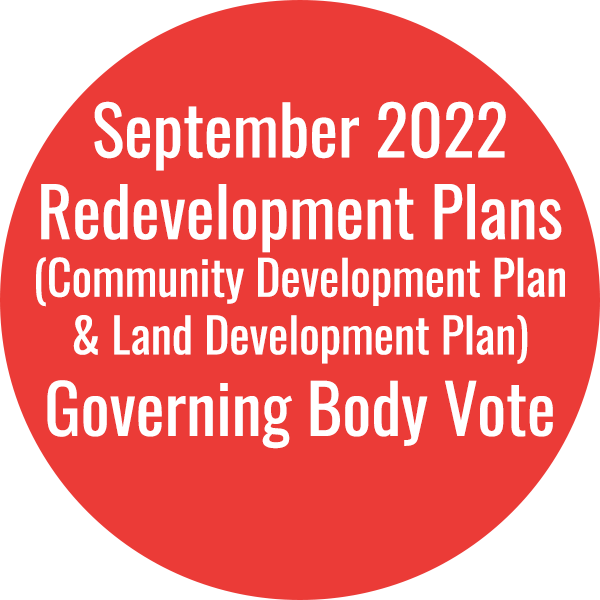 September 2022 Redevelopment Plans Redevelopment Plans -- September 2022 Redevelopment Plans